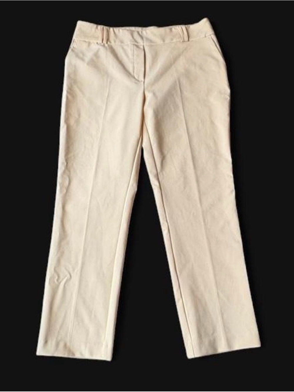 Yellow Straight-Leg Dress Pants